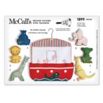 Stuffed Animals Noah's Ark Toy Bag  Crib Coverlet McCall's 1899