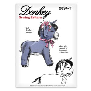 Donkey Stuffed Animal Mail Order Sewing Pattern 2894-T