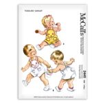 Toddlers Sunsuit Rabbit Chick Suspender Shortall McCalls 2445