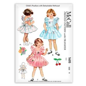 McCall 1605 Child Pinafore Dress Pattern