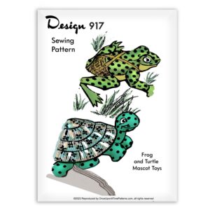 Frog Turtle Mascot Mail Order Sewing Pattern Design 917