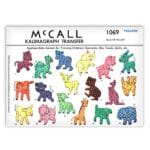 Animal Appliques for Childrens Clothing McCall Kaumagraph 1069