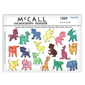 McCall 1069 Kaumagraph Baby Animals Applique