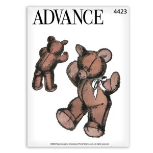 Advance 4423 Teddy Bear Sewing Pattern