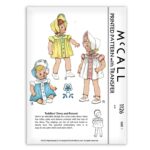 Toddlers Embroidery Dress and Bonnet McCall 1126