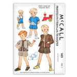 Childs Jacket and Suspender Shorts McCall 1411 Vintage Sewing Pattern