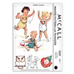 Toddler Sunsuit Shortall with Owl or Clown McCall 1529