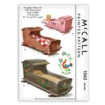 Doll Dutch Pennsylvania Wood Cradles McCall 1563 Vintage Pattern