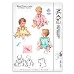 Babies' Pinafore Jacket Dress Vintage McCall 1618 Sewing Pattern