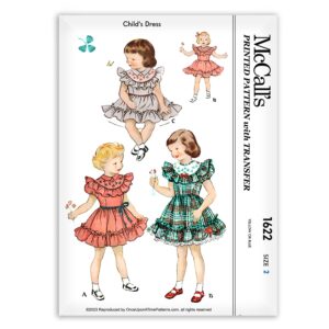 McCalls 1622 Girls Dress Vintage Sewing Pattern