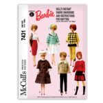 Barbie Doll Wardrobe for Sewing Knitting Sweaters McCall's 7431