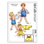 Toddler Boys Sunsuit Jacket with Kangaroo Boxing Gloves McCalls 2056