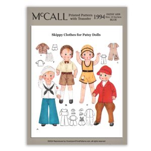 McCall 1994 Patsy Ann Doll Clothes Sewing Pattern