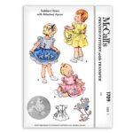 Toddlers Dress with Poodles and Attached Apron McCalls 1709