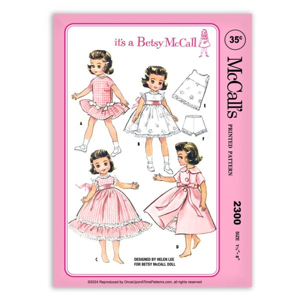 McCalls 2300 Betsy Clothing Helen Lee Sewing Patterns