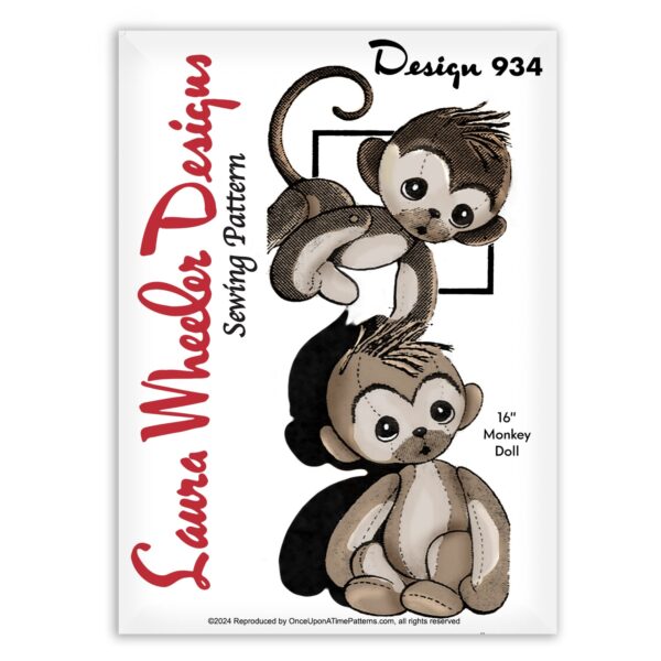 Laura Wheeler Monkey Sewing Pattern 934