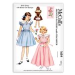 Girls Dress with Button-on Guimpe McCalls 1654