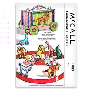 McCall 1018 Toy Circus Craft Pattern Felt Animals Pipecleaaner Doll