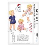 Baby Shortall Romper McCall 1237 Creeper American Flag Embroidery Duck Applique Sewing Pattern