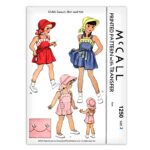 Childs Sunsuit Skirt and Hat McCall 1250 Vintage Sewing Pattern