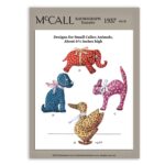 Calico Stuffed Animals McCall 1937 Vintage Sewing Pattern