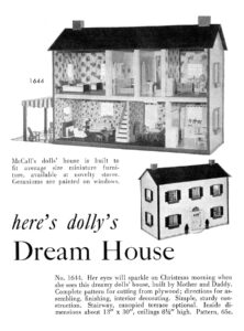 McCalls 1644 Doll House Building pattern Ad