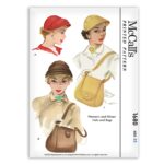 McCalls 1680 Visor Clamshell Hats Shoulder Bag Purse - Vintage Sewing Pattern