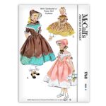 Flower Girl Dress Bonnet McCalls 1760 Centennial Costume Sewing Pattern