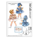 Toddler Smocked Dress and Bonnet McCalls 2225 Sewing Pattern Vintage