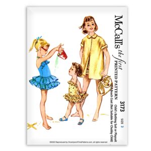 McCalls 3173 Ruffle toddler Bathing suit or Playsuit Sewing Pattern