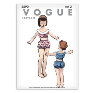 Vogue 2690 2pc Sunsuit Bloomers Child Sewing Pattern