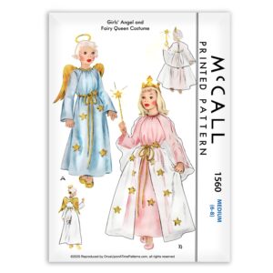 McCall 1560 Girls Angel and Fairy Queen Costume Sewing Pattern