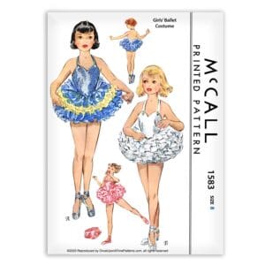 McCall 1583 Ballet Costume Leotard tutu Sewing Pattern