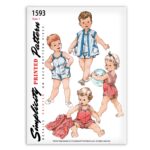 Simplicity 1593 Toddler Playsuit One Piece and Jacket Sewing Pattern
