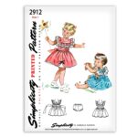 Toddlers Dress Pinafore and Panties Simplicity 2912 Sewing Pattern