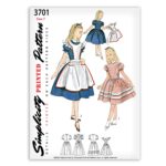 Child Alice in Wonder Land Simplicity 3701 Pinafore dress Sewing Pattern
