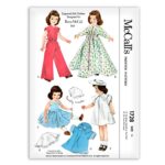 Betsy Doll Clothes McCalls 1728 Pajamas Robe Dress Coat Hat Sewing Pattern