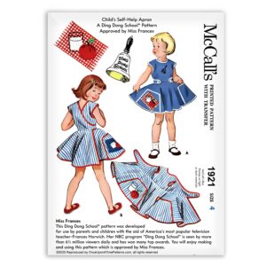 McCalls 1921 Child Apron School Smock Sewing Pattern