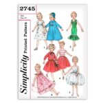 Revlon Doll Clothing Simplicity 2745  Dollikin Cissy Toni Sewing Pattern
