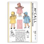 Childs Coat and Bonnet McCall 362 Heirloom Baby Sewing Pattern